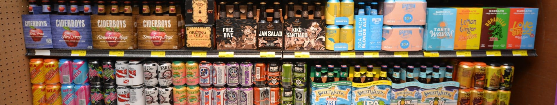 Variety of beers at the Apalachicola Piggly Wiggly Variety of beers at the Apalachicola Piggly Wiggly